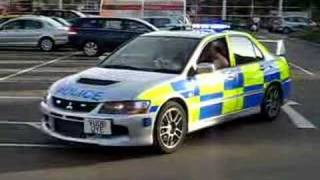 Evo 9 Police Car Lydney Tesco Car Park [upl. by Cinimmod]