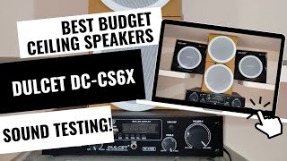 Best Budget Ceiling Speakers for Showrooms Malls and Big Rooms  DULCET DCCS6X Ceiling Speakers [upl. by Drawde]