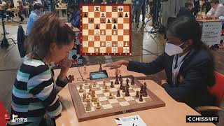 Chess Queen Kosteniuk vs Indian princess Vaishali  World Blitz 2021 [upl. by Aryad]