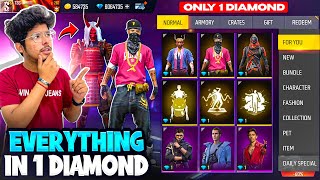 Free Fire I Got Everything In 1 Diamond💎 New EmotesElitepass And Bundles😍 Garena Free Fire [upl. by Starlene]