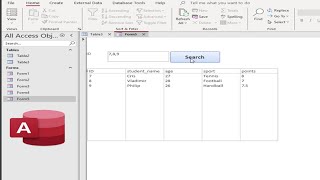 Microsoft Access Search FormSearch multiple values from Table in listbox Using VBA in access forms [upl. by Noirrad730]