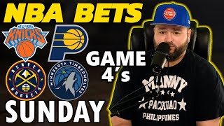 NBA Playoff Picks  Knicks vs Pacers amp Nuggets vs Timberwolves Bets with Kyle Kirms Sunday May 12 [upl. by Dnaloy142]