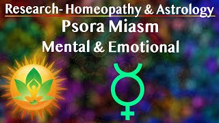 Research Astrology amp Homeopathy Psora Mental amp Emotional Manifestations [upl. by Aleiram731]