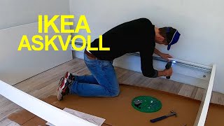 Timelapse  IKEA Bed Askvoll Assembly [upl. by Llenaj]