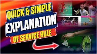 A quick and simple explanation of the 4 service rules in badminton [upl. by Pompei]