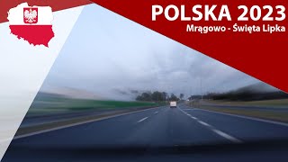 Mrągowo  Sensburg nach Święta Lipka  Heiligelinde  4KAutofahrt durch Masuren Mazury24eu [upl. by Rechaba219]