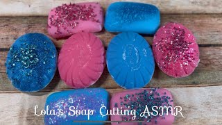 ASMR Soap cutting 💙💗Super dry and crispy Duru Fax and Maryna soaps Lacquered and glitter soaps [upl. by Caressa]