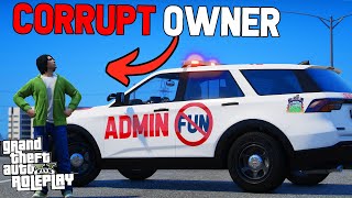 I BECAME A CORRUPT ADMIN IN GTA RP [upl. by Ahseekat]