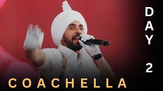 Diljit Dosanjh Live at Coachella Concert Full Show Vlog day 2 Born to Shine [upl. by Narruc]