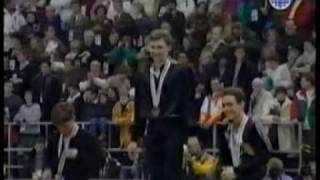 1992 Albertville Olympics Mens Figure Skating Medals Ceremony [upl. by Latouche]