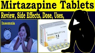 Mirtazapine 75 mg 75 mg 30 mg tablets  Review Mirtaz 75 tablet uses  Side Effects Dose [upl. by Leslie]