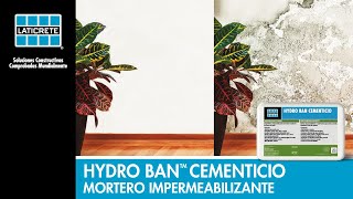 HYDRO BAN CEMENTICIO  Mortero impermeabilizante [upl. by Katharyn857]