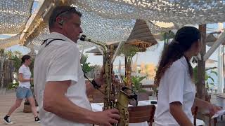 Live set with beautiful music and saxophone  Recording from a performance from the French Riviera [upl. by Sacram472]