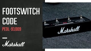 Marshall PEDL91009  Footswitch Code Tutorial [upl. by Karole]