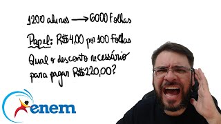 ENEM2023 A cada bimestre a diretora de uma escola compra uma quantidade de folhas de papel ofício [upl. by Shornick]