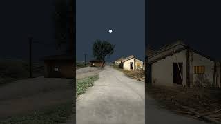 Beautiful Village Night footage clip in moon night shorts [upl. by Repooc438]