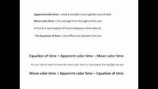 Astronomy GCSE Topic 4 How to calculate your longitude [upl. by Guillema]