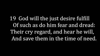 Psalm 145 second version in metre vv 1721 unaccompanied with lyrics [upl. by Jessamine]