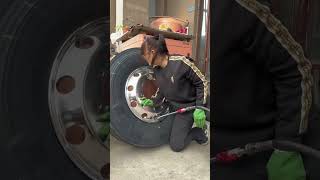 Truck Tire Install With Setting Balancing amp Alignment [upl. by Amasa]