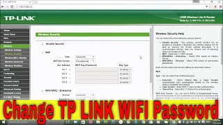 How to change TP Link WiFi Password [upl. by Aihsirt363]