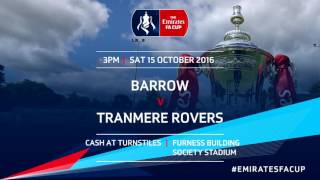 FA Cup Barrow v Tranmere Rovers [upl. by Ratib]