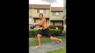 FitPro Hawaii Workout  1220 kg Kettlebell Reverse Lunge Orbit Voiceover  May 29 2021 639 pm [upl. by Elihu]