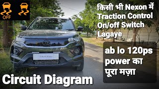 TATA NEXON TRACTION CONTROL OFF BUTTON INSTALLATION जब चाहे तब traction control बंद करे [upl. by Goodspeed]