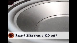 20hz from a 20 Subwoofer Budget Build [upl. by Amsirp]