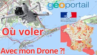 Où voler avec mon drone Dji mini 4 Pro  prise en main du site Géoportail [upl. by Claud]