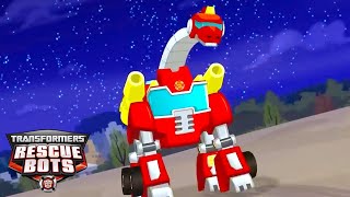 Dinobot Heatwave  Transformers Rescue Bots  FULL Episodes  Kids Cartoon  Transformers Junior [upl. by Traggat]