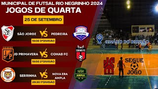 Municipal de Futsal Rio Negrinho – Rodada 25092024 [upl. by Alenas]