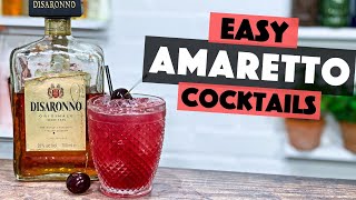 Amaretto Cocktail  Cherry Margarita  Easy Cocktails to make at Home  Steve the Barman [upl. by Sldney]