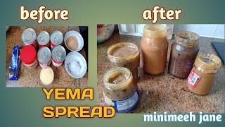 YEMA SPREAD FIRST TRY MAKING minimeeh jane [upl. by Ehcram]