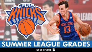 New York Knicks Summer League Grades Ft Tyler Kolek [upl. by Patrich386]