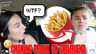 “IM CHOKING” prank on my girlfriend 🤣🫢 sweet reaction [upl. by Palua]