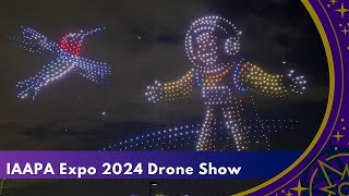 IAAPA Expo 2024 Sky Elements Drones Show  Largest Drone Show in the US [upl. by Rebane]