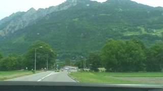 Driving through Liechtenstein 4  Entering Vaduz [upl. by Raman]