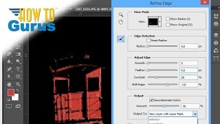 How to Use the Adobe Photoshop Refine Edge Tool to improve a maskselection CS5 CS6 CC Tutorial [upl. by Araik]