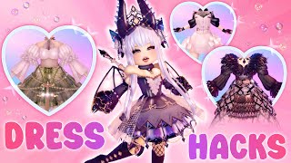 5 Cute Dress Hacks You Must Try in Royale 🏰 High  ROBLOX [upl. by Nnayhs]