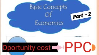 Fundamental Concepts of Economics Opportunity cost Production Possibility Curve PartIIClass6 [upl. by Ahsoet91]