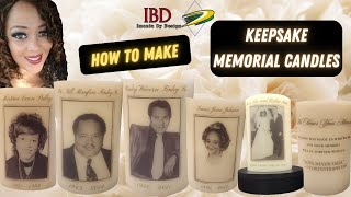 How To Make A Keepsake Photo Memorial Candle [upl. by Leyameg]