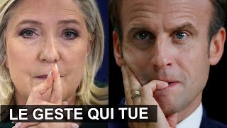 Langage des mains  le clash entre M Le Pen et E Macron Déchiffrez la gestuelle [upl. by Norton]