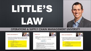 Littles Law how to calculate throughput amp flow time [upl. by Ferne]