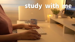 3HR STUDY WITH ME 📚🌧️ Rain Sound No Music 5010 Pomodoro Background Noise Keyboard Typing ASMR [upl. by Idnem419]