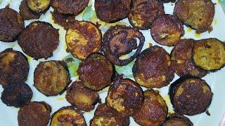 Brinjal FryBrinjal Chopseggplant frybrinjal recipefry recipe [upl. by Inattyrb]