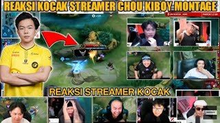 REAKSI STREAMER LIAT CHOU KIBOY FULL MONTAGE ONIC VS BLACKLIST  MSC 2023 [upl. by Ashlie]