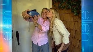 Memorable Moment Gwyneth and Ellen Go Door to Door [upl. by Silma]