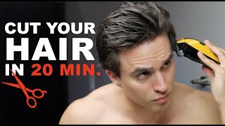 QUICK SelfHaircut For Men  HOW TO EASILY CUT YOUR OWN HAIR [upl. by Eylsel]