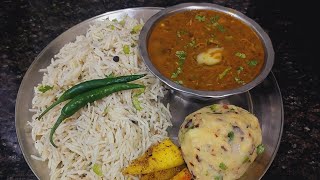 बिल्कुल नए स्वाद वाली Lunch रेसिपी dal rice chokha akkha dal recipelunch thaliNandas Kitchen [upl. by Chemosh]