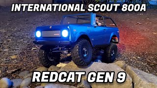 Redcat Gen 9 International Scout 800A First Drive amp Crawl [upl. by Lleddaw]